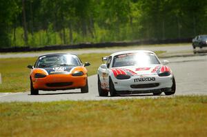 Justin Elder's STL Mazda Miata and Cam Ebben's Spec Miata Mazda Miata