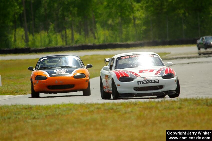 Justin Elder's STL Mazda Miata and Cam Ebben's Spec Miata Mazda Miata