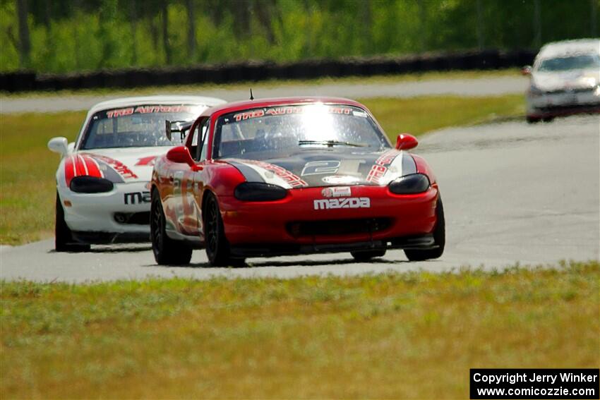 John Elder's and Justin Elder's STL Mazda Miatas