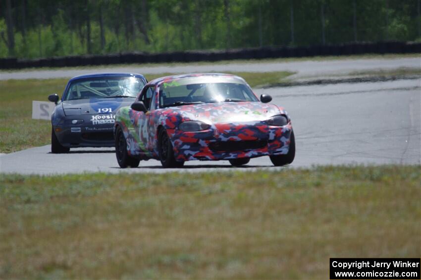 Chris Craft's and Aaron Jongbloedt's Spec Miata Mazda Miatas