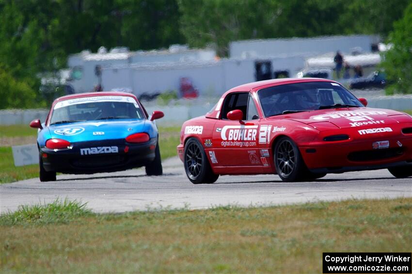 Andrew Jenkins' and Rick Buan's Spec Miata Mazda Miatas