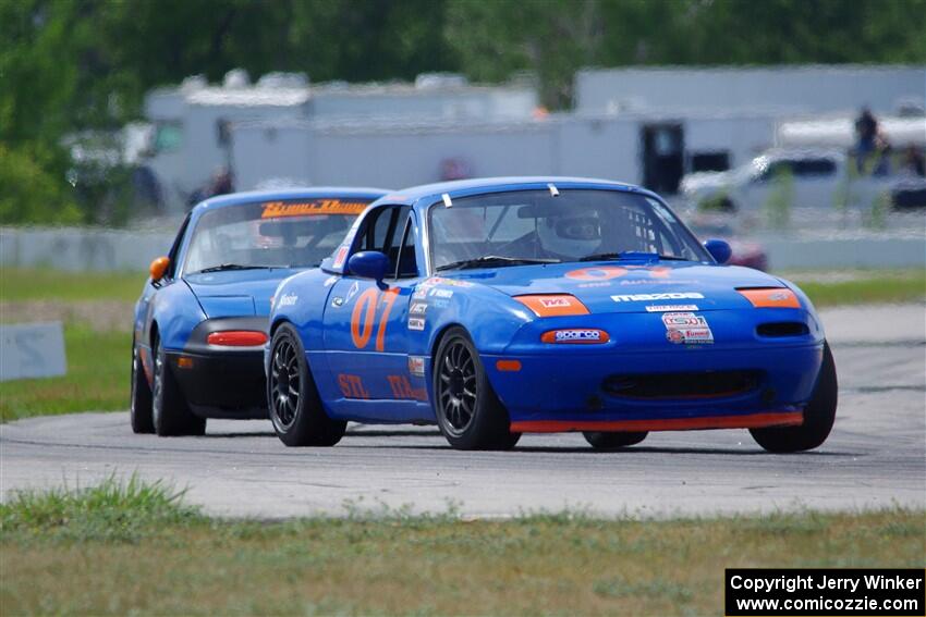 Geoff Youngdahl's STL Mazda Miata and Gordon Kuhnley's Spec Miata Mazda Miata