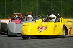 Ron Boltik's, Reid Johnson's and Sven Mueller's Spec Racer Ford 3s