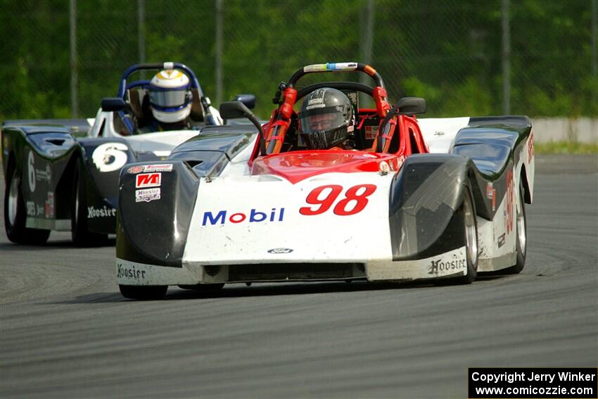 Craig Wheatley's Spec Racer Ford 3 and Peter Jankovskis' Spec Racer Ford 3s