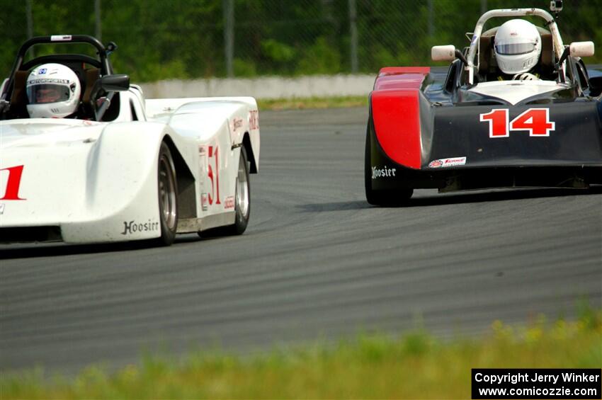 Frank Gigler's Spec Racer Ford 3 and Andrew Janssen's Spec Racer Ford