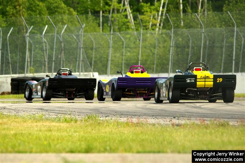 Nolan Elder's, Robert Barton's and Sean Yahn's Spec Racer Ford 3s