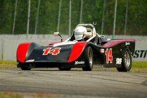 Andrew Janssen's Spec Racer Ford loops it at turn 8.