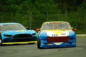 Howard Roth's E Production Datsun 240Z and Matt Gray's GT-2 Ford Mustang