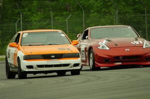 Sam Fisher's ITA Nissan 200SX SE-R and Ken Olson's T3 Nissan 370Z