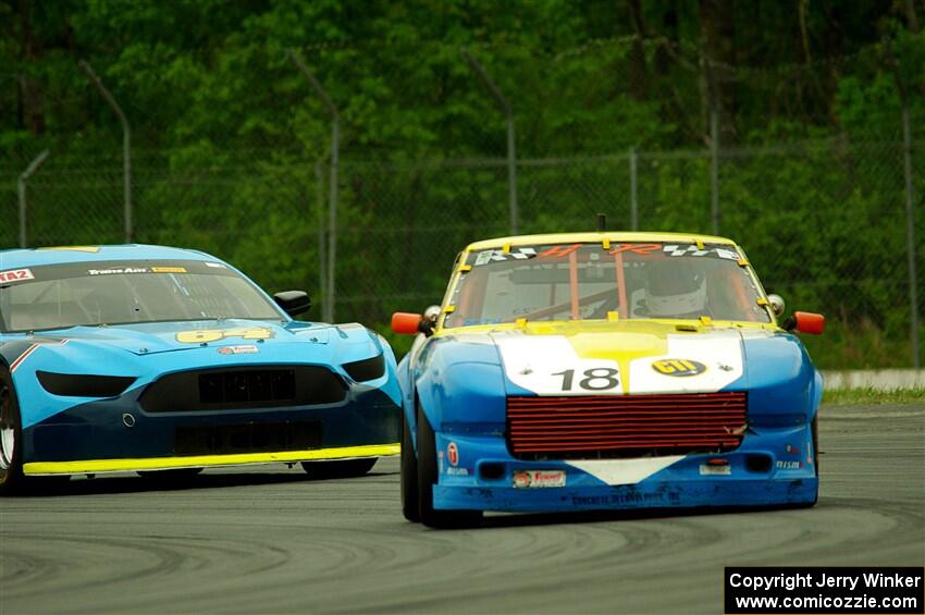 Howard Roth's E Production Datsun 240Z and Matt Gray's GT-2 Ford Mustang