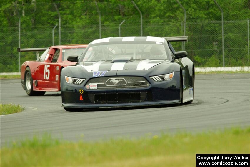 Brian Goodwin's GT-1 Ford Mustang and Ed Dulski's GT-1 Olds Cutlass Supreme