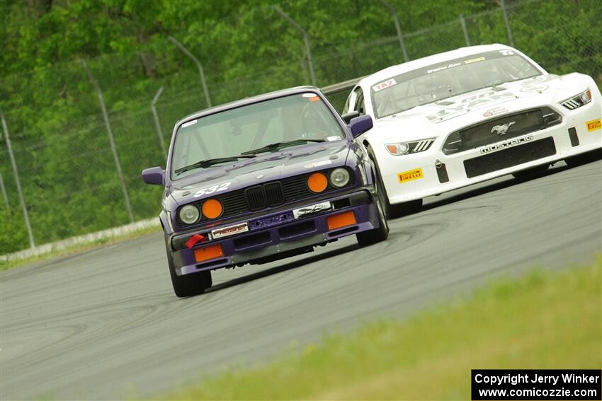 Dave LaFavor's ITS BMW 325is and Tim Gray's GT-2 Ford Mustang