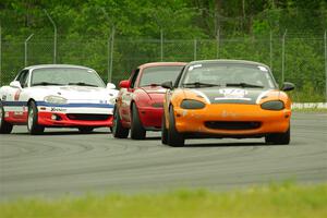 Cam Ebben's, Andrew Jenkins' and Bill Collins' Spec Miata Mazda Miatas