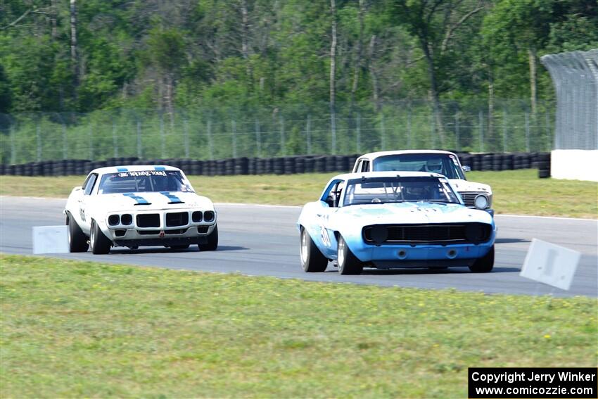 Scott Shadel's Chevy Camaro, Damon Bosell's Ford Falcon and Scott Graham's Pontiac Firebird