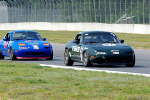 Sam Nogosek's and Geoff Youngdahl's Mazda Miatas