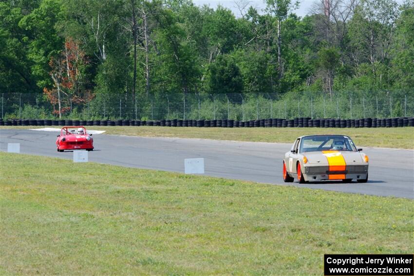 John Westberg's Porsche 914 and David Amys' Triumph Spitfire