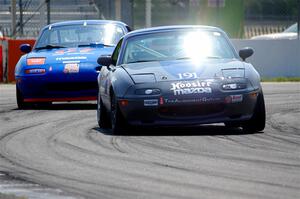 Aaron Jongbloedt's and Geoff Youngdahl's Mazda Miatas