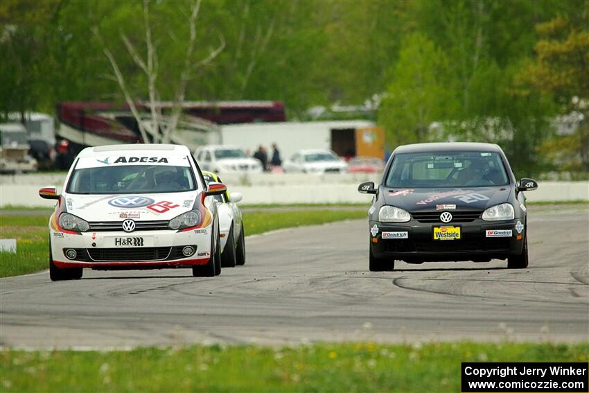 Harlan Donaldson's T4 VW Golf TDI and Tom Daly's T4 VW Rabbit