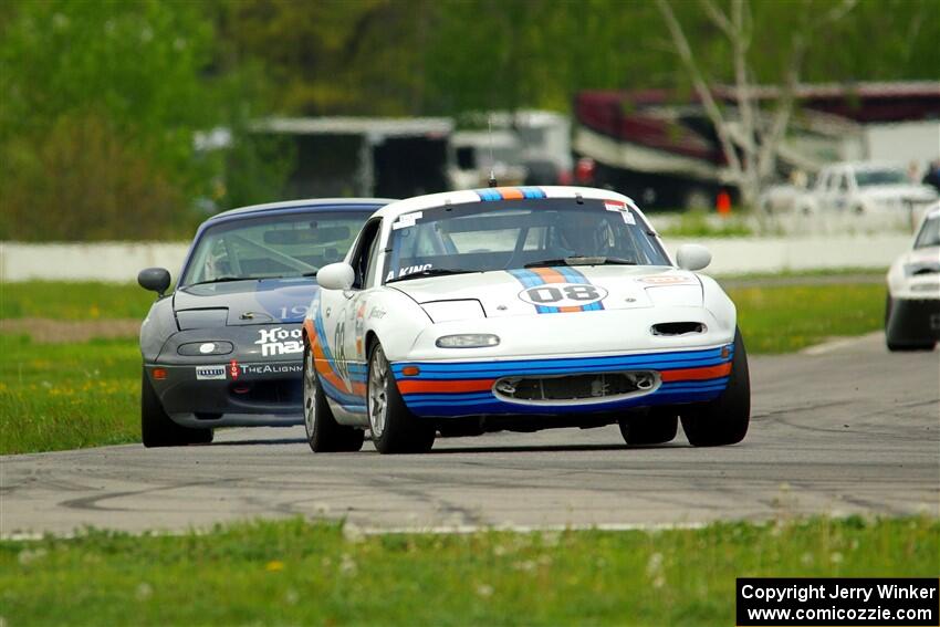 Andrea King's and Aaron Jongbloedt's Spec Miata Mazda Miatas