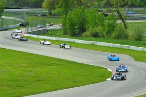 The second half of the Spec Racer Ford 3 field comes through turns 10 and 11.