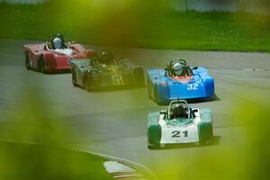 Steve DeRoche's, Maksim Belov's, Robert Wilke's Spec Racer Ford 3s and John Janssen's Spec Racer Ford