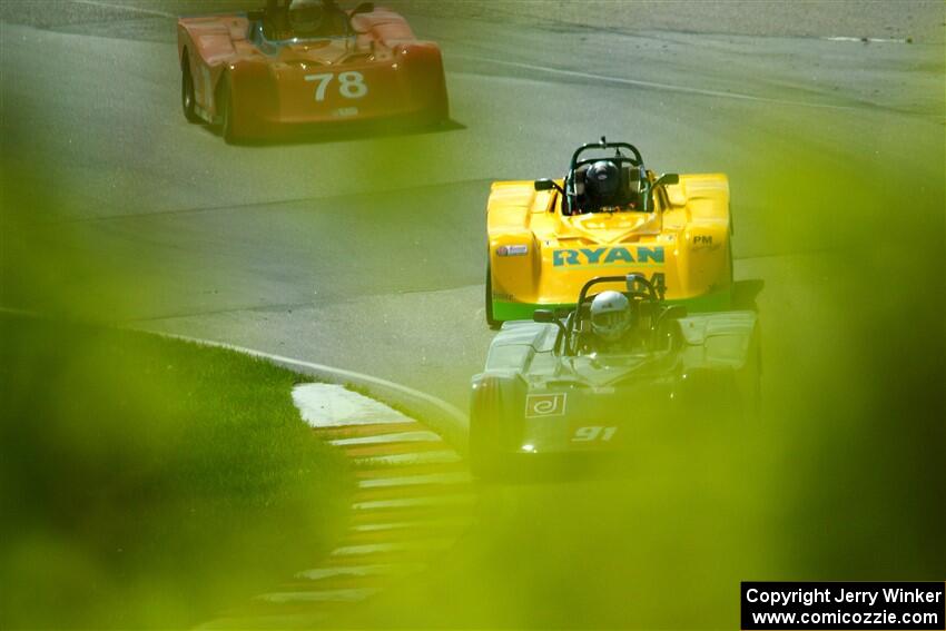 Justin Elder's, Matt Gray's and Reid Johnson's Spec Racer Ford 3s