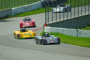 Justin Elder's, Matt Gray's, Reid Johnson's and Craig Wheatley's Spec Racer Ford 3s