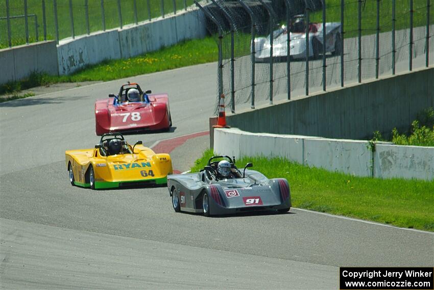 Justin Elder's, Matt Gray's, Reid Johnson's and Craig Wheatley's Spec Racer Ford 3s