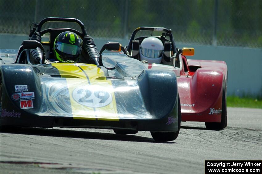 Dave Yahn's Spec Racer Ford 3 and John Janssen's Spec Racer Ford