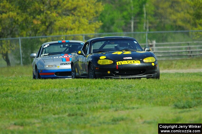 Greg Youngdahl's and Russell King's Spec Miata Mazda Miatas