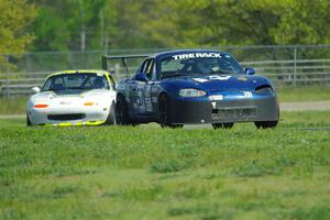 Craig Silver's ITJ Mazda Miata and Dan Corgard's Spec Miata Mazda Miata