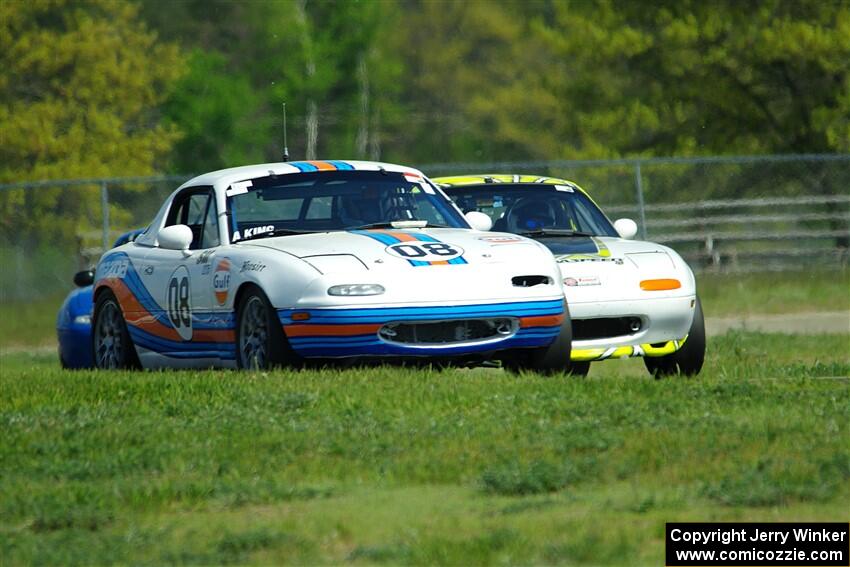 Andrea King's and Dan Corgard's Spec Miata Mazda Miatas