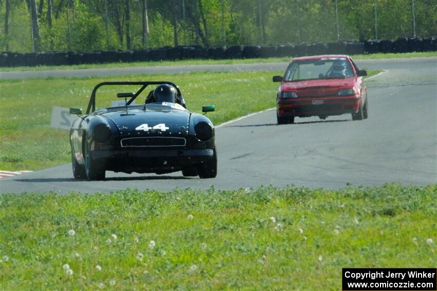 Jeff Edington's MGB and Bruce Parsons' Honda Civic