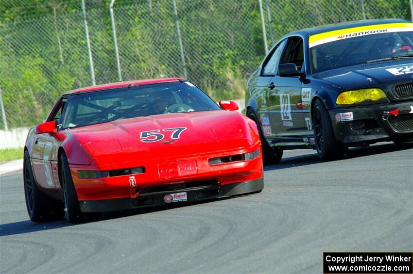 Tom Fuehrer's SPO Chevy Corvette and Derek Wagner's T3 BMW 330