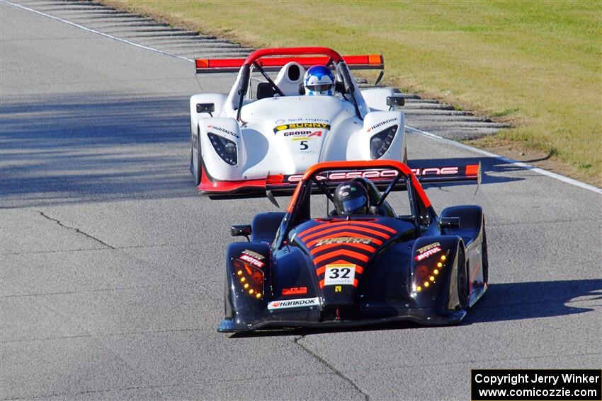 Palmer Miller's Radical SR3 XX 1500 and Max Fedler's Radical SR3 XX 1500