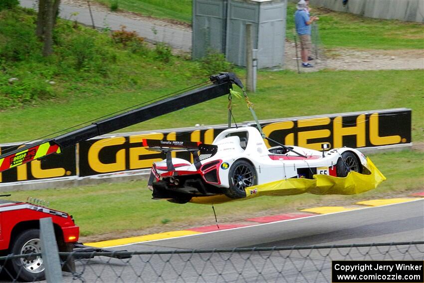 Noah Ping's Radical SR3 XX 1500 comes by on the hook.