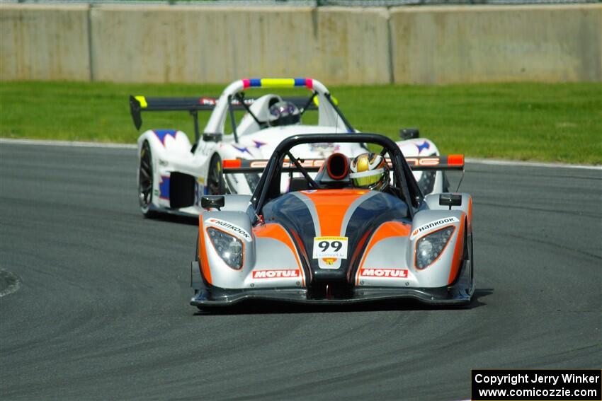 Kent Myers' Radical SR3 XX 1500 and Steve Jenks' Radical SR10