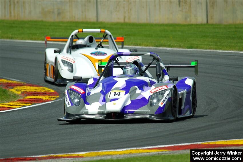 Andrew Marks' Radical SR3 RSX 1340 and Reece Everard's Radical SR3 RSX 1500