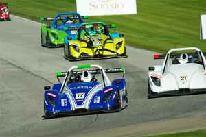 Reid Stewart's Radical SR3 XX 1340, Jack Yang's Radical SR3 RS 1500, Austin Riley's Radical SR3 XX 1340 and David Alban's Radica