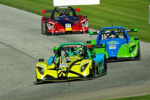 Austin Riley's Radical SR3 XX 1340, David Alban's Radical SR3 XX 1340 and Mark Allan's Radical SR3 XX 1500