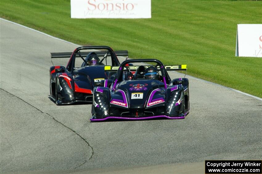 Claus Nielsen's Radical SR10 and Jon Field's Radical SR10