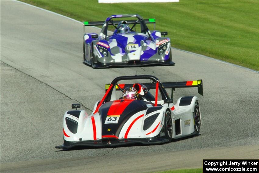 Jim Booth's Radical SR10 and Andrew Marks' Radical SR3 RSX 1340