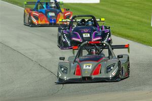 Richard Durocher's Radical SR3 RSX 1500, Claus Nielsen's Radical SR10 and Chris Kemp's Radical SR3 RSX 1340