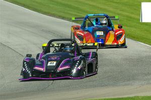 Claus Nielsen's Radical SR10 and Chris Kemp's Radical SR3 RSX 1340