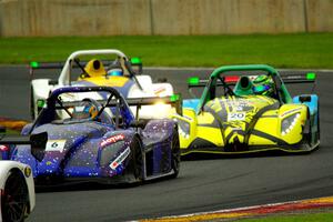 Mike D'Ambrose's Radical SR3 RSX 1340, Austin Riley's Radical SR3 XX 1340 and Mike Anzaldi's Radical SR3 RSX 1340