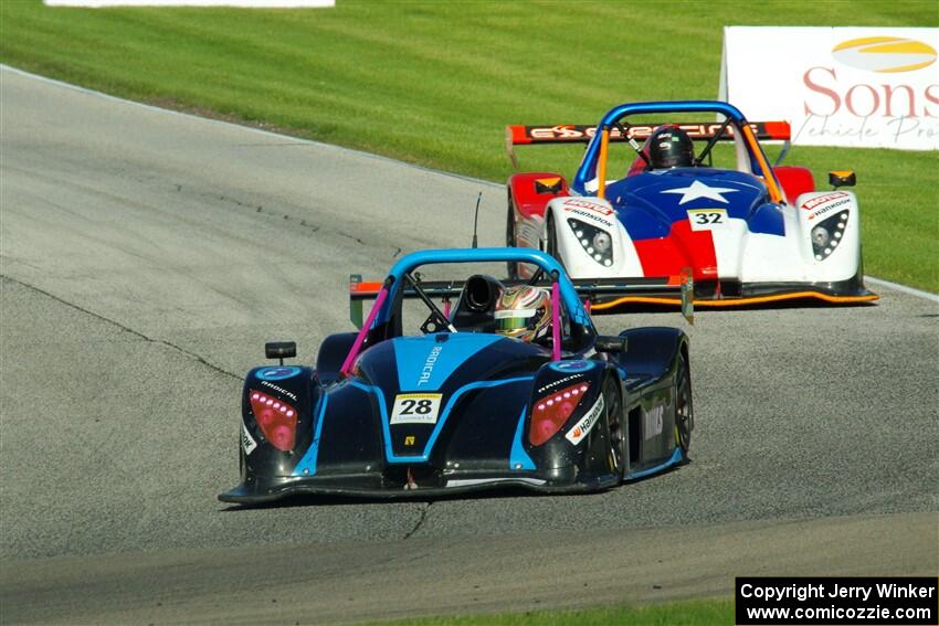 Gustavo Rafols' Radical SR3 RSX 1500 and Palmer Miller's Radical SR3 XX 1500