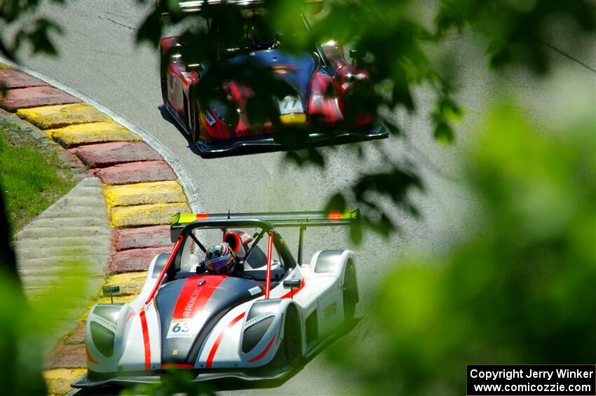 Jim Booth's Radical SR10 and Mark Allan's Radical SR3 XX 1500