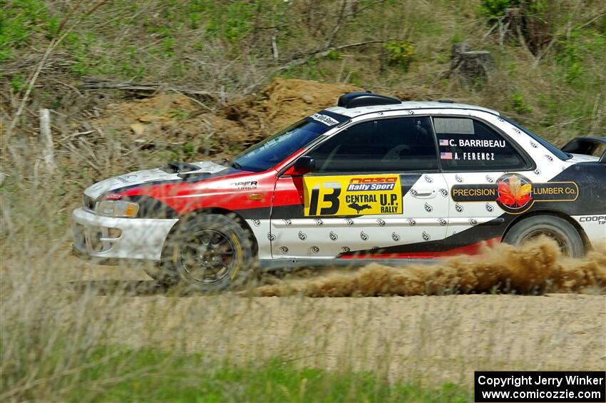 Chris Barribeau / Alex Ferencz Subaru Impreza RS on SS1, J5 North.