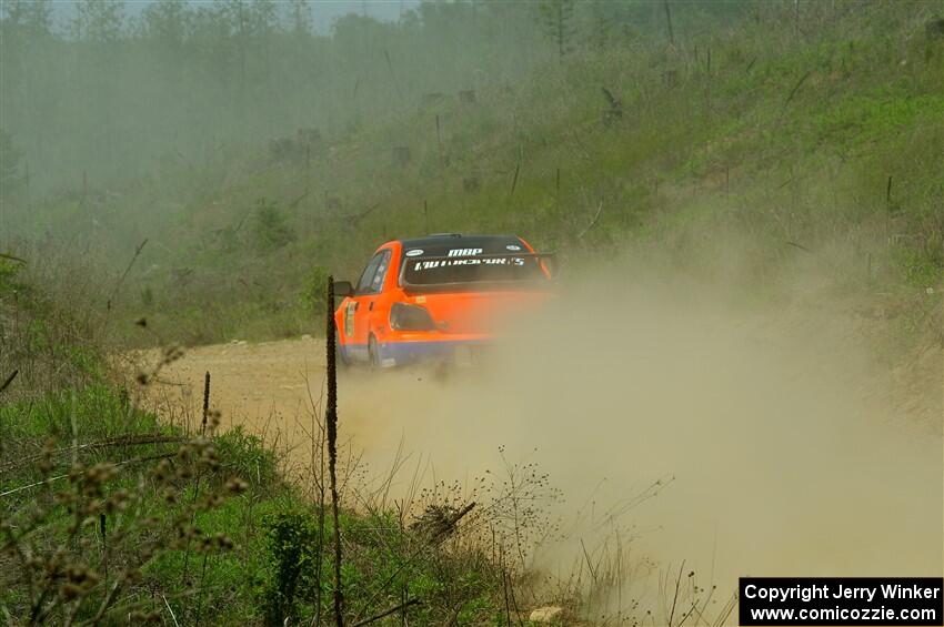 Mike Engle / Morgan Engle Subaru WRX on SS1, J5 North.