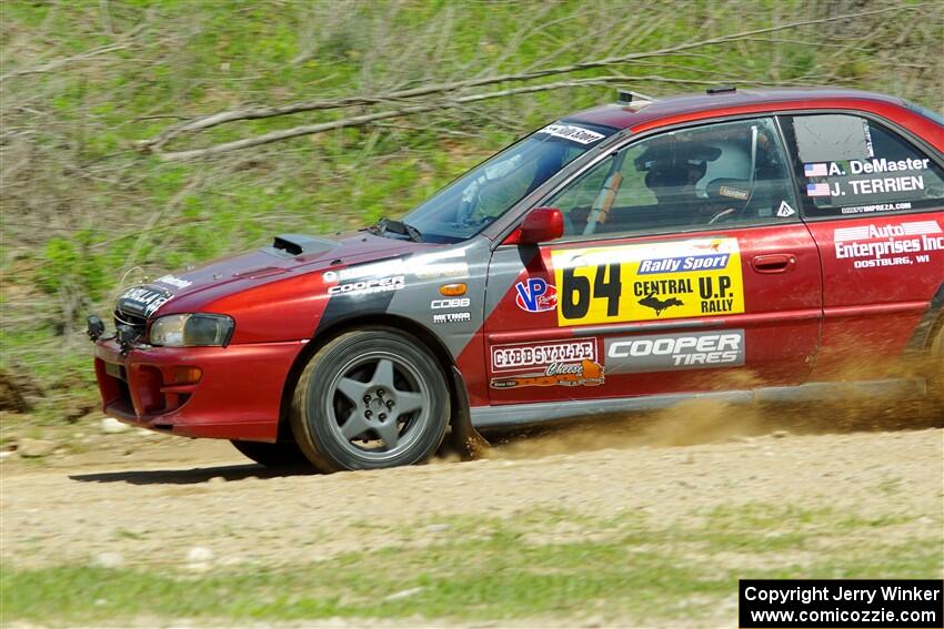 Arin DeMaster / Joe Terrien Subaru Impreza on SS1, J5 North.